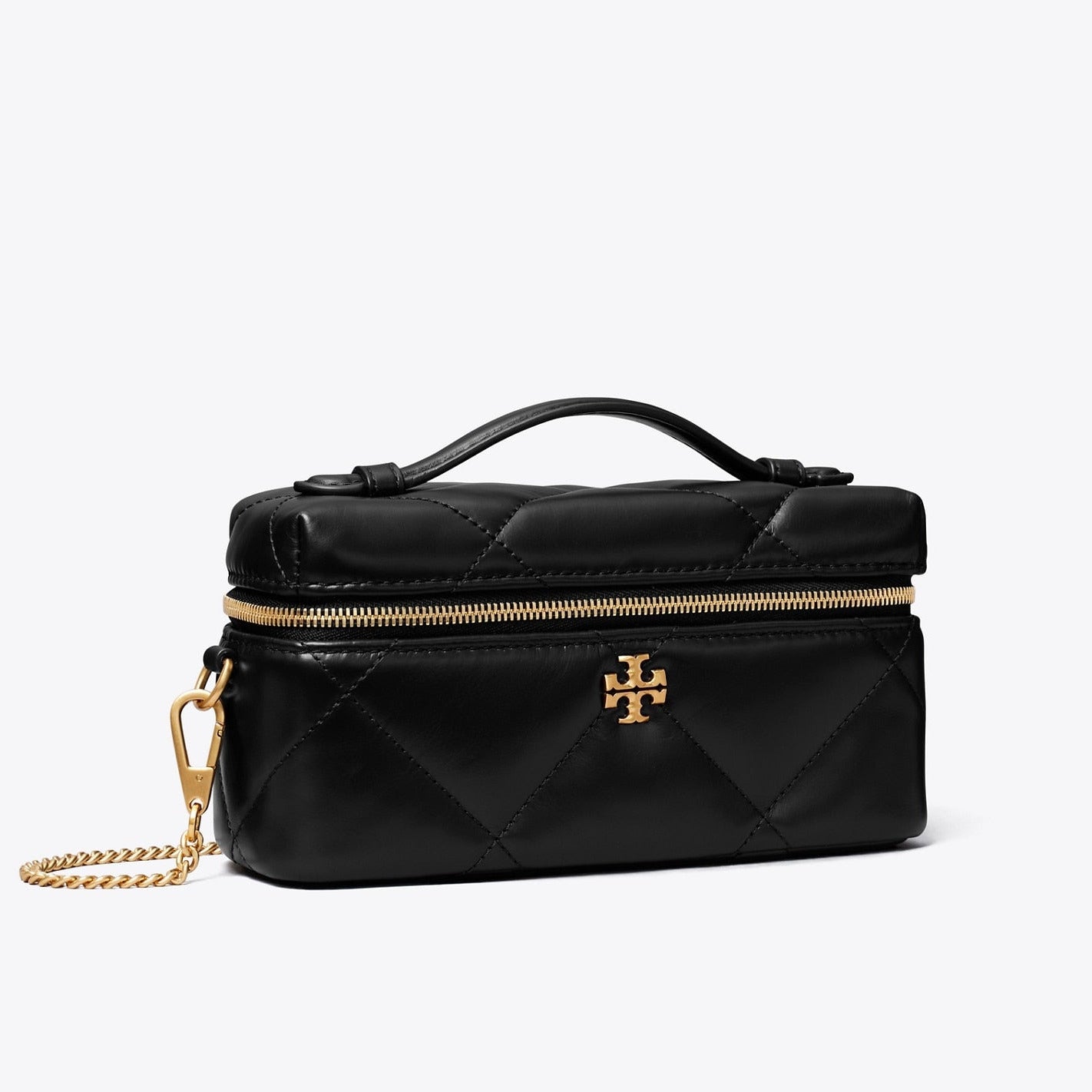T.O.R.Y B.U.R.C.H KIRA DIAMOND QUILT CHARM EAST-WEST VANITY CASE