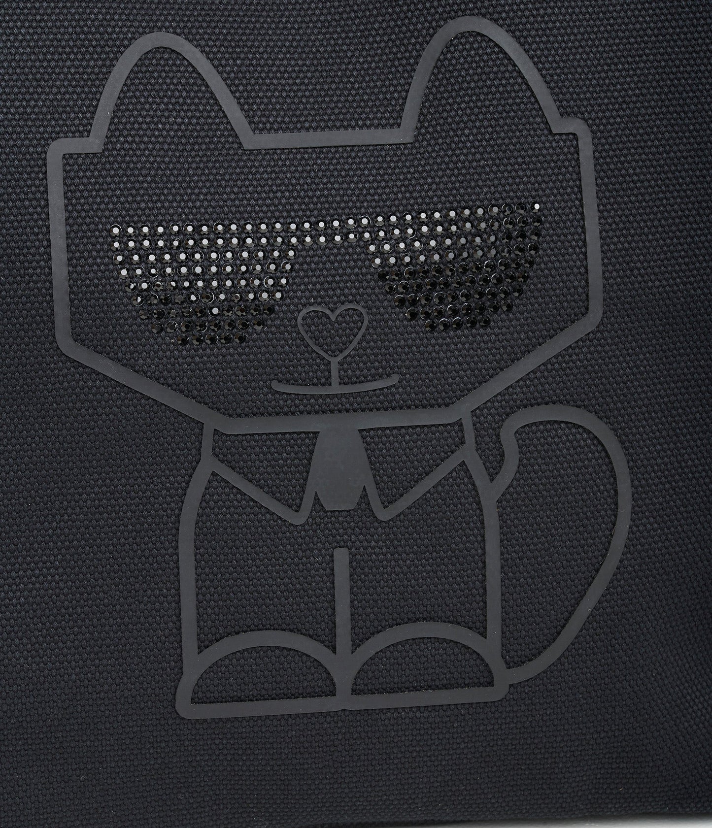 K.A.R.L L.A.G.E.R.F.E.L.D CANNES CANVAS TOTE BAG