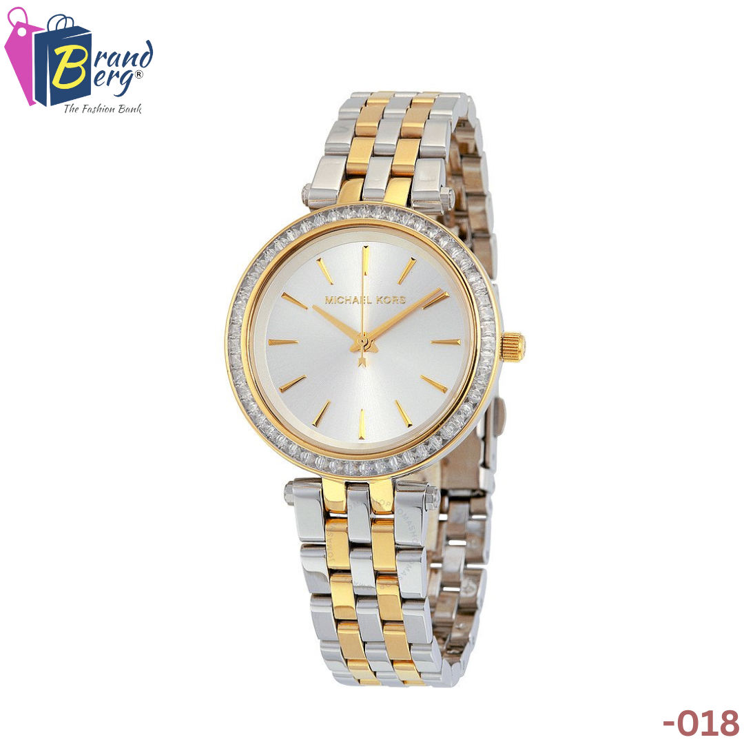 MICHAEL KORS Darci Pearl White Two-Tone Ladies Watch Analog/Quartz