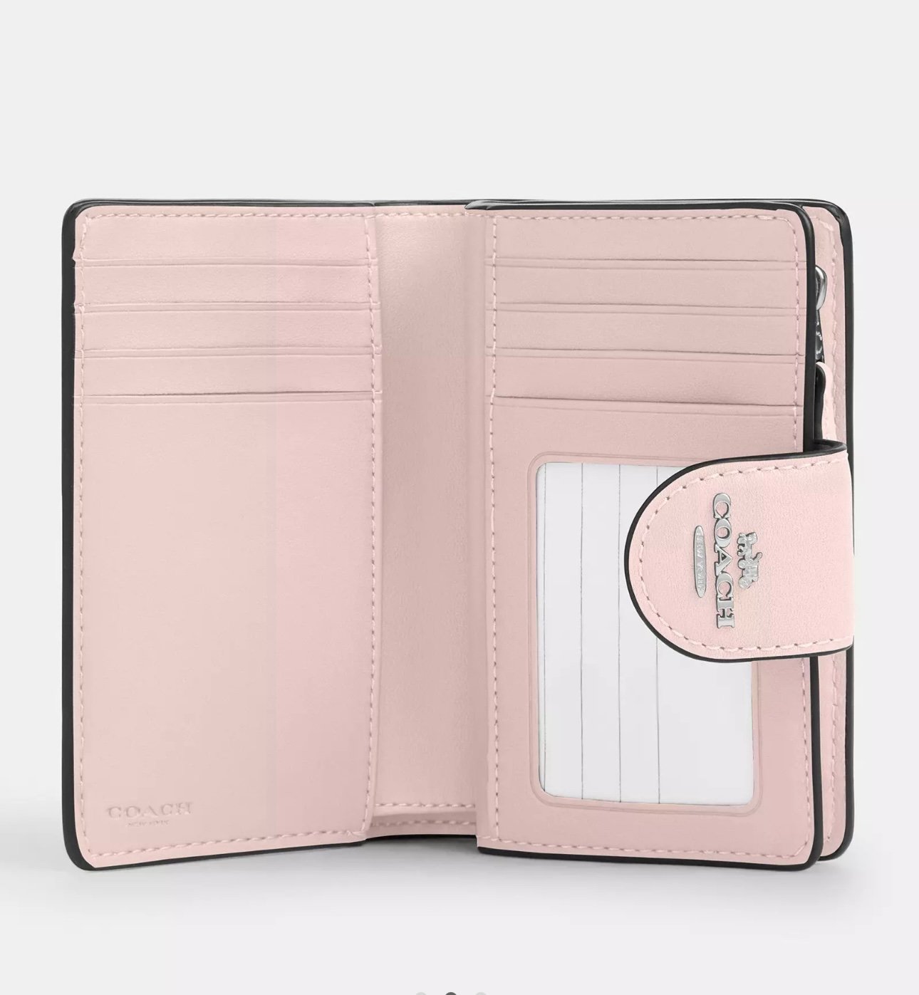 C.O.A.C.H Medium Corner Zip Wallet In Signature