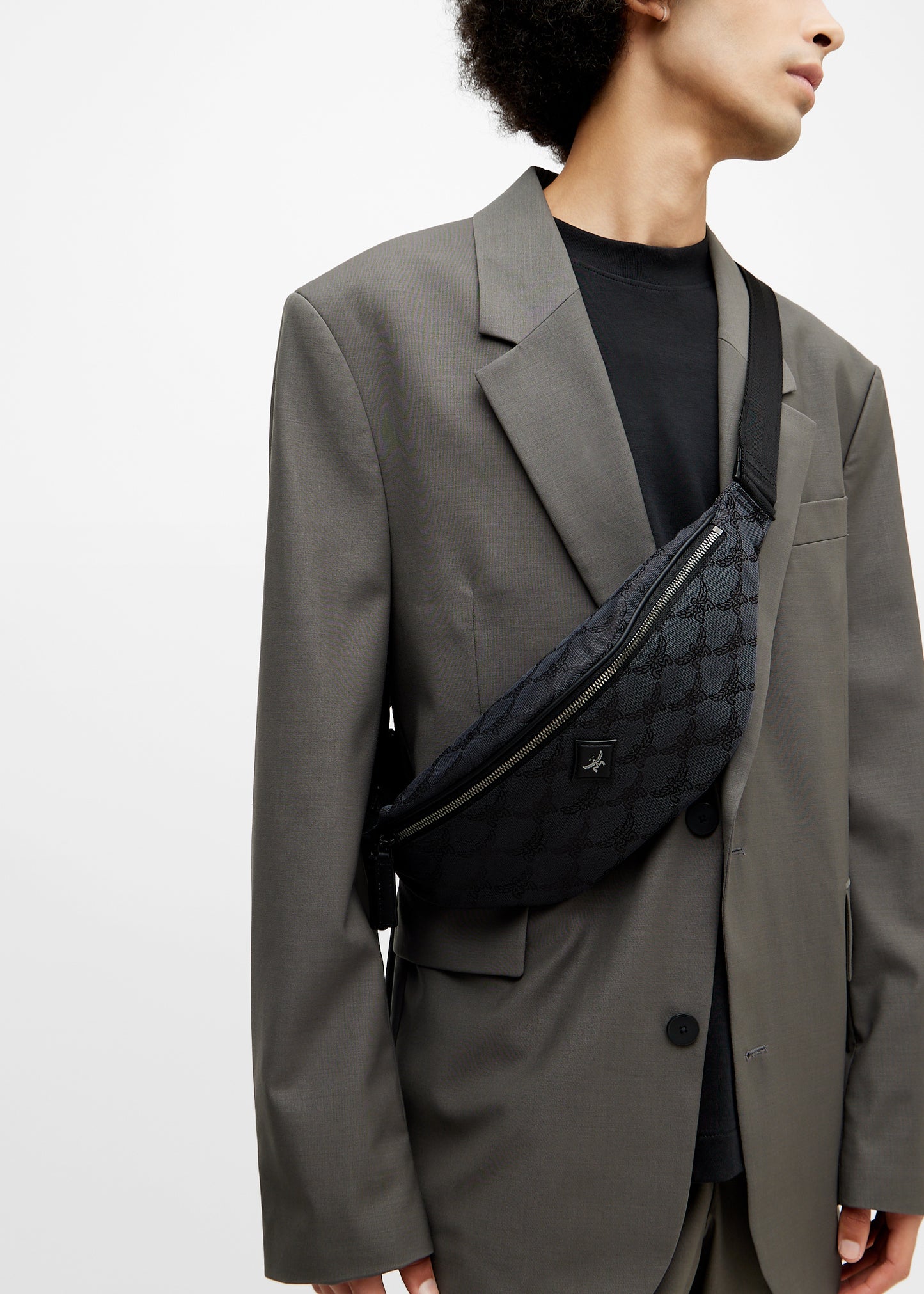 M.C.M Medium Himmel Belt Bag in Lauretos Jacquard