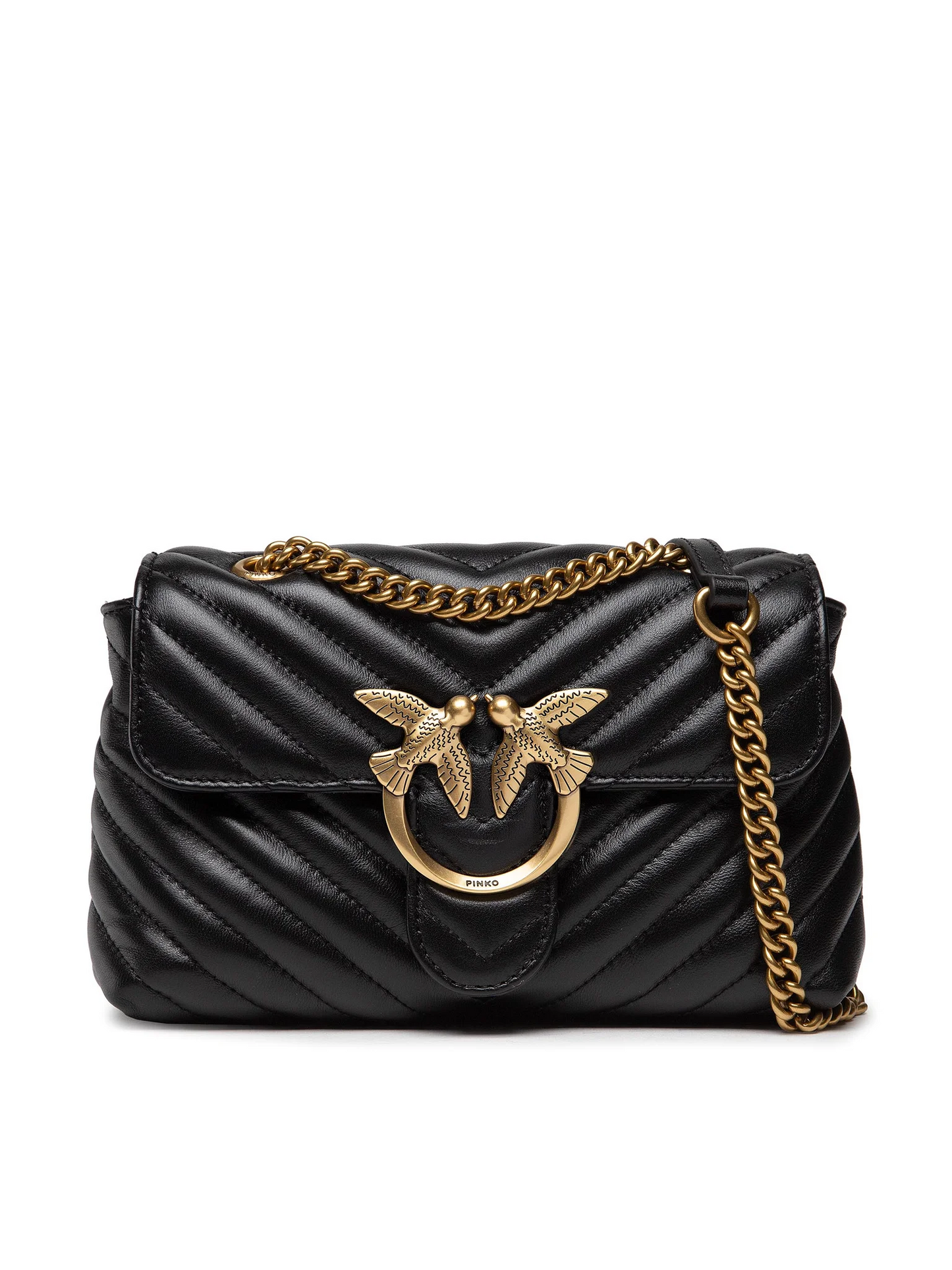 P.I.N.K.O. Love Mini Lady Puff Chevron Bag