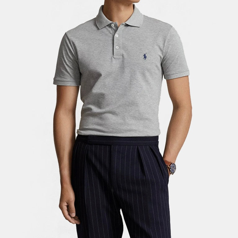 P.o.L-O. R.A.L.P.H. L.A.U.R.E.N. Mesh Polo Shirt Custom Slim Fit Newport