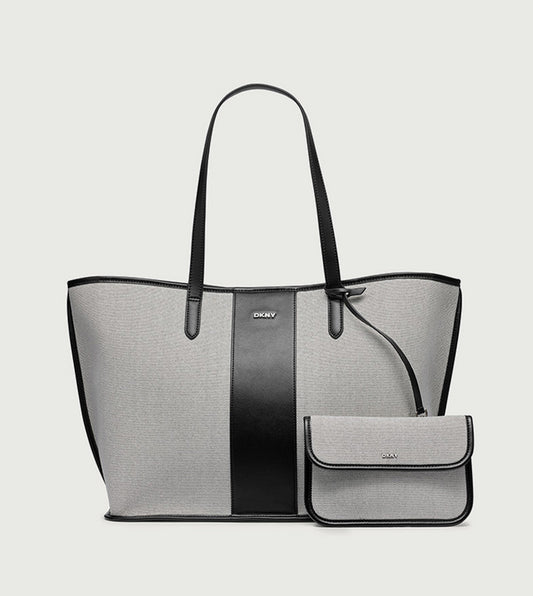 D.K.N.Y HALLIE Textured Tote Bag with Pouch