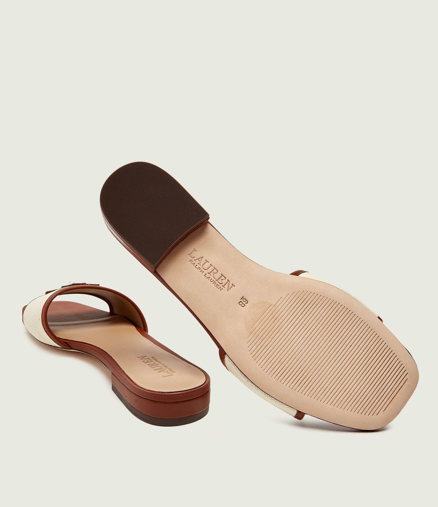 L.A.U.R.E.N R.A.L.P.H L.A.U.R.E.N SLIP ON SANDAL