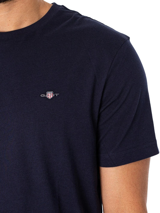 G.a-n.t Reg Shield SS t-shirt Black