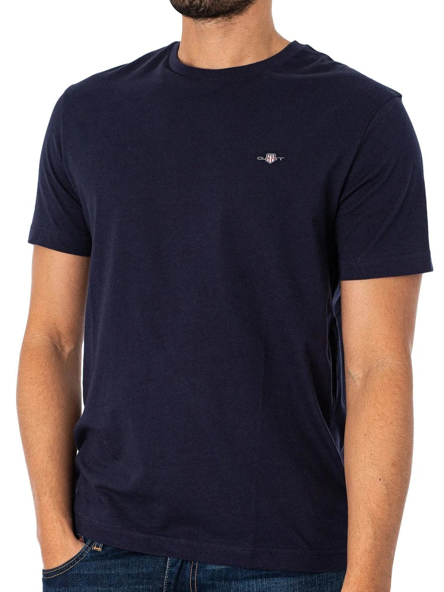 G.a-n.t Reg Shield SS t-shirt Black