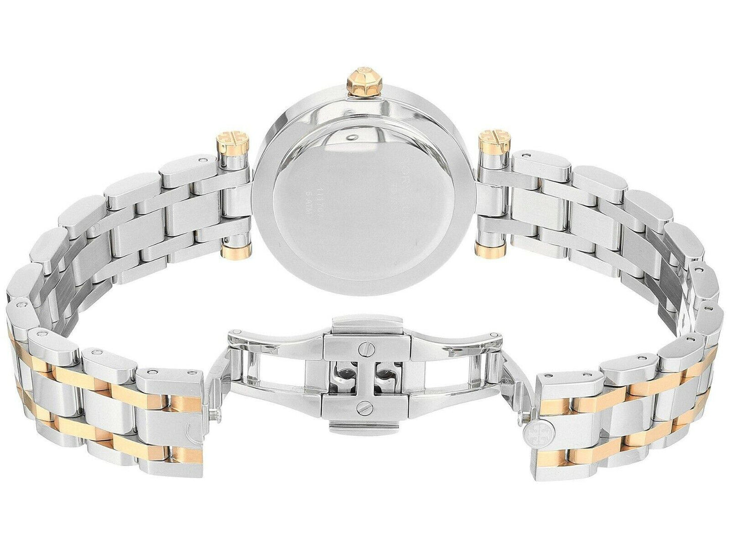 T.O.R.Y B.U.R.C.H WOMEN'S CLASSIC T ROSE GOLD SILVER STAINLESS