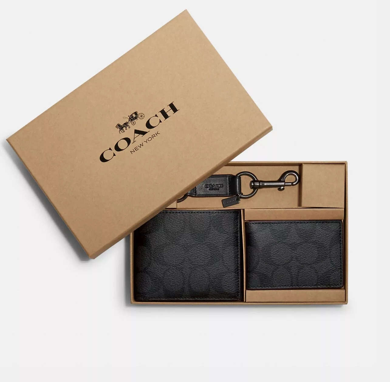 C.O.A.C.H 3 in 1 Set Wallet , Card Holder & Key Chain