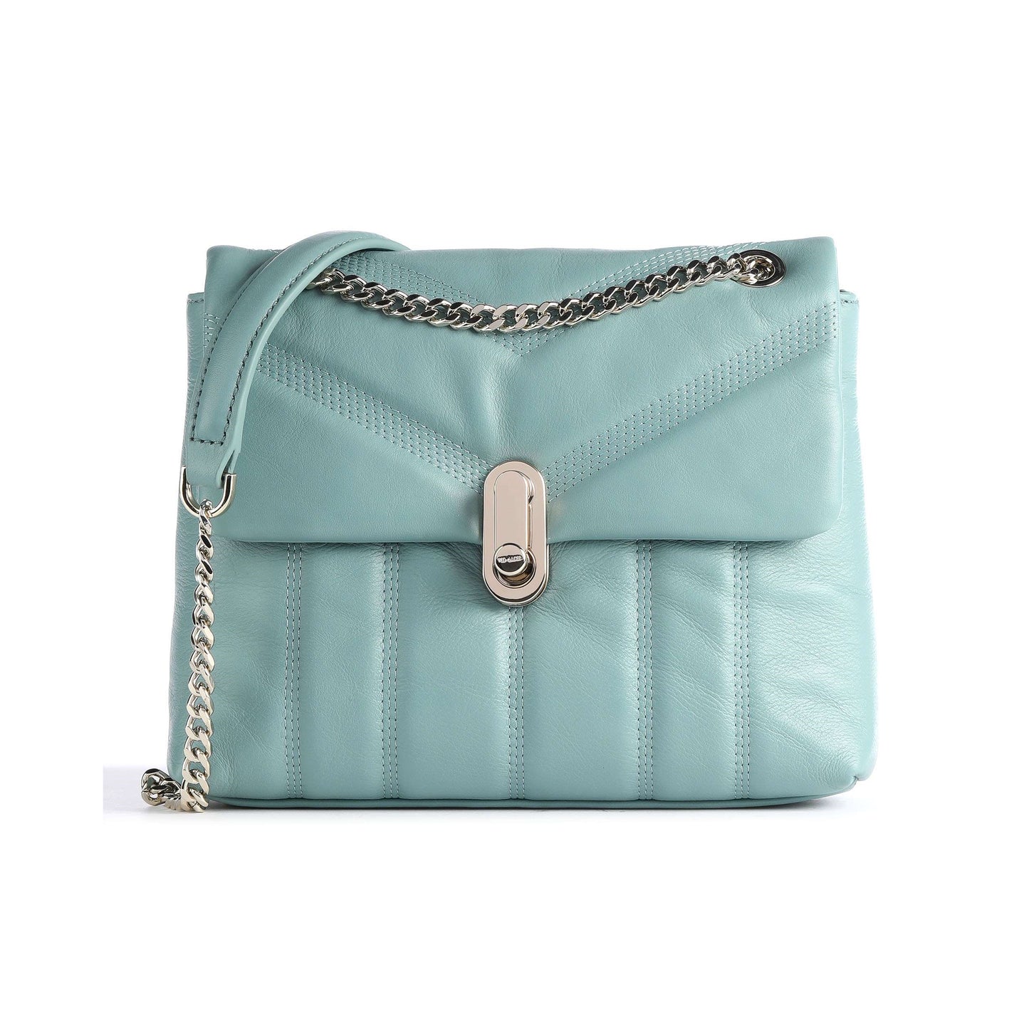 T.E.D B.A.K.E.R Ayalina Leather Puffer Quilted Mini Bag for Shoulder/Crossbody Wear