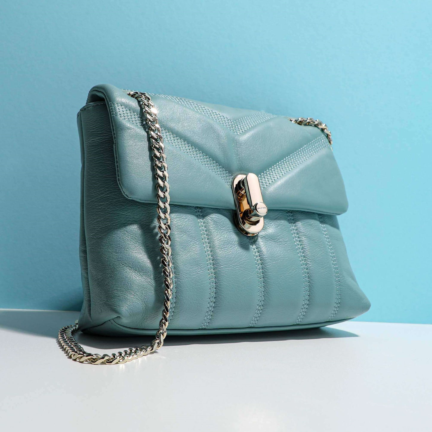 T.E.D B.A.K.E.R Ayalina Leather Puffer Quilted Mini Bag for Shoulder/Crossbody Wear