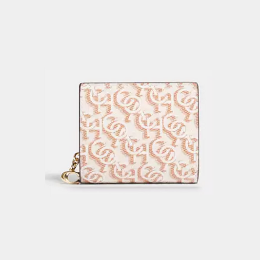 C.O.A.C.H  Snap Wallet With Coach Monogram Print