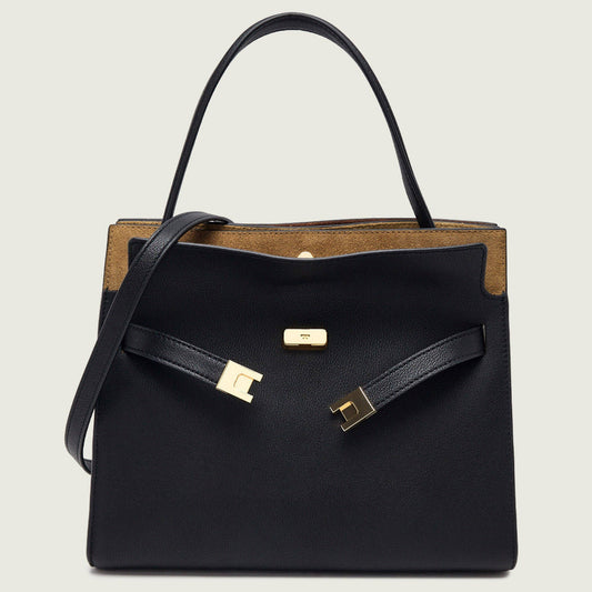 T.O.R.Y B.U.R.C.H Leather satchel bag Lee Radziwill Small