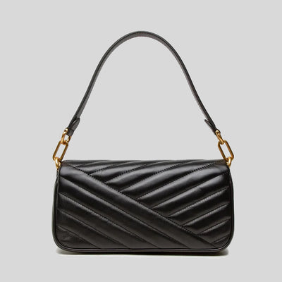 T.O.R.Y B.U.R.C.H SMALL KIRA CHEVRON FLAP SHOULDER BAG