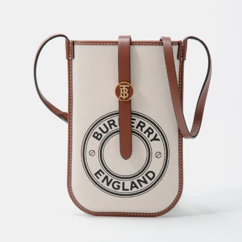 B.U.R.B.E.R.R.Y Cotton Canvas Phone Case Off-White White