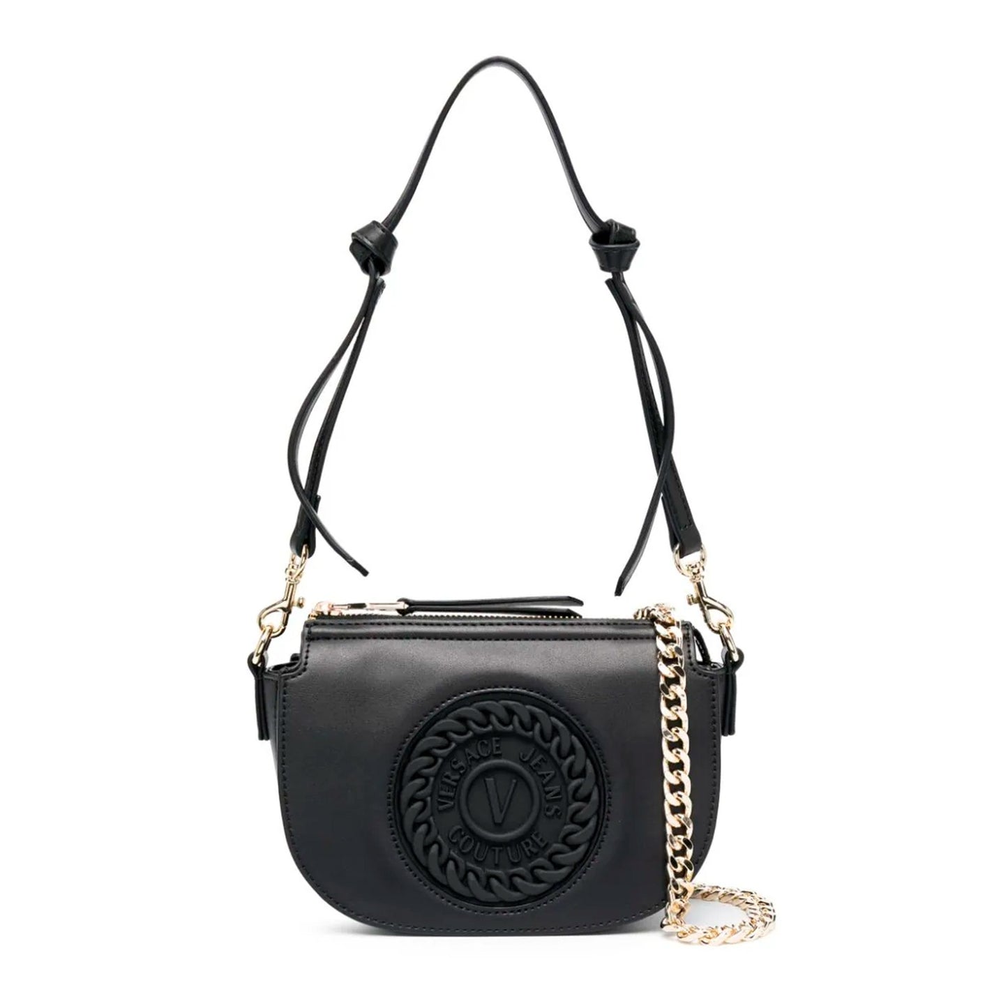 V.E.R.S.A.C.E. J.E.A.N.S. COUTURE CROSS ZIPPER BAG