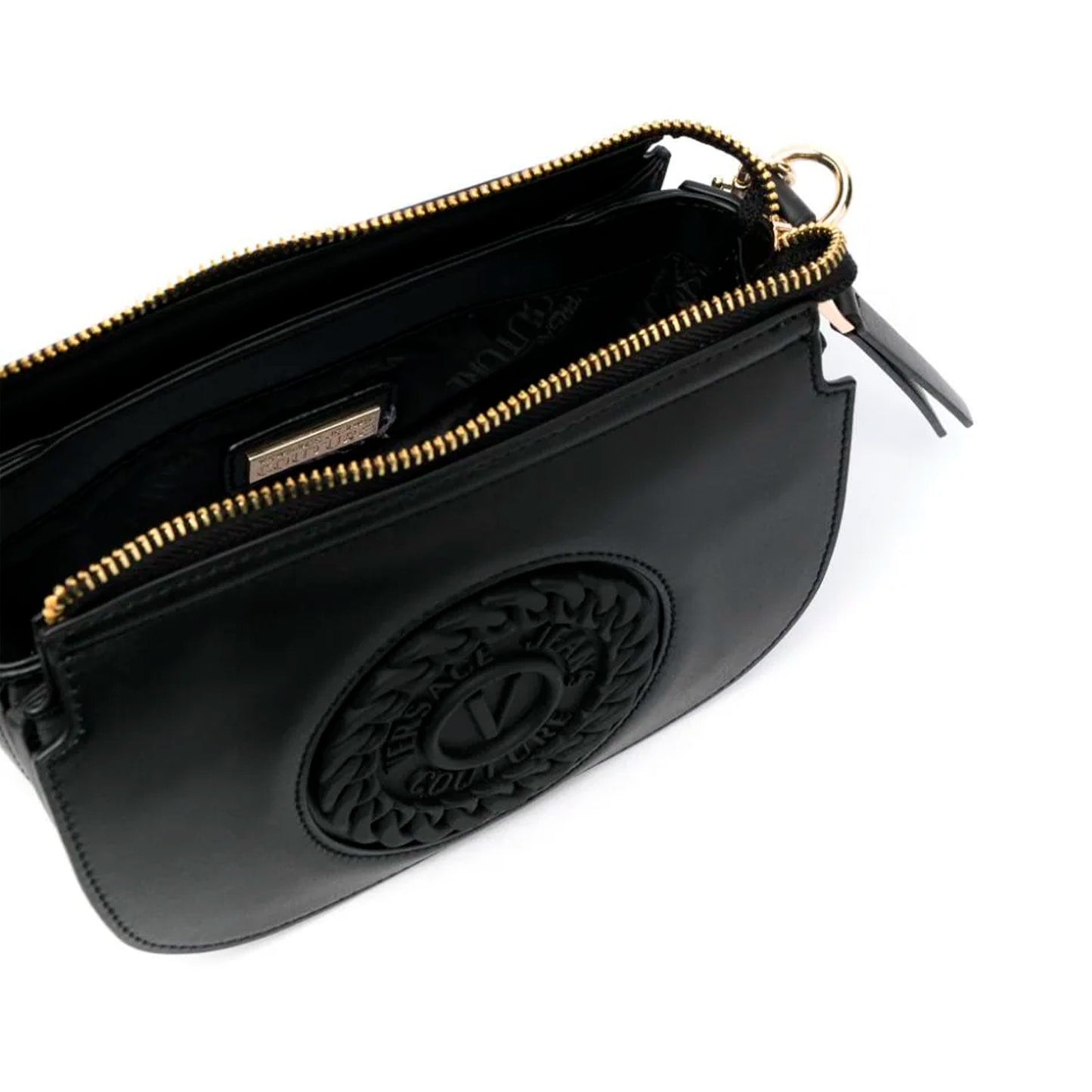 V.E.R.S.A.C.E. J.E.A.N.S. COUTURE CROSS ZIPPER BAG