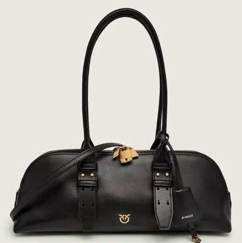 P.I.N.K.O Escape Bag Horizontal large shoulder bag in leather