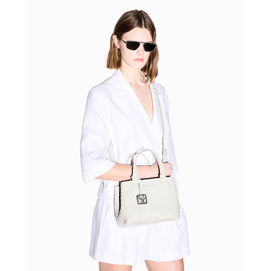 A.R.M.A.N.I E.X.C.H.A.N.G.E Liz Monogram S Handbag imitation leather script