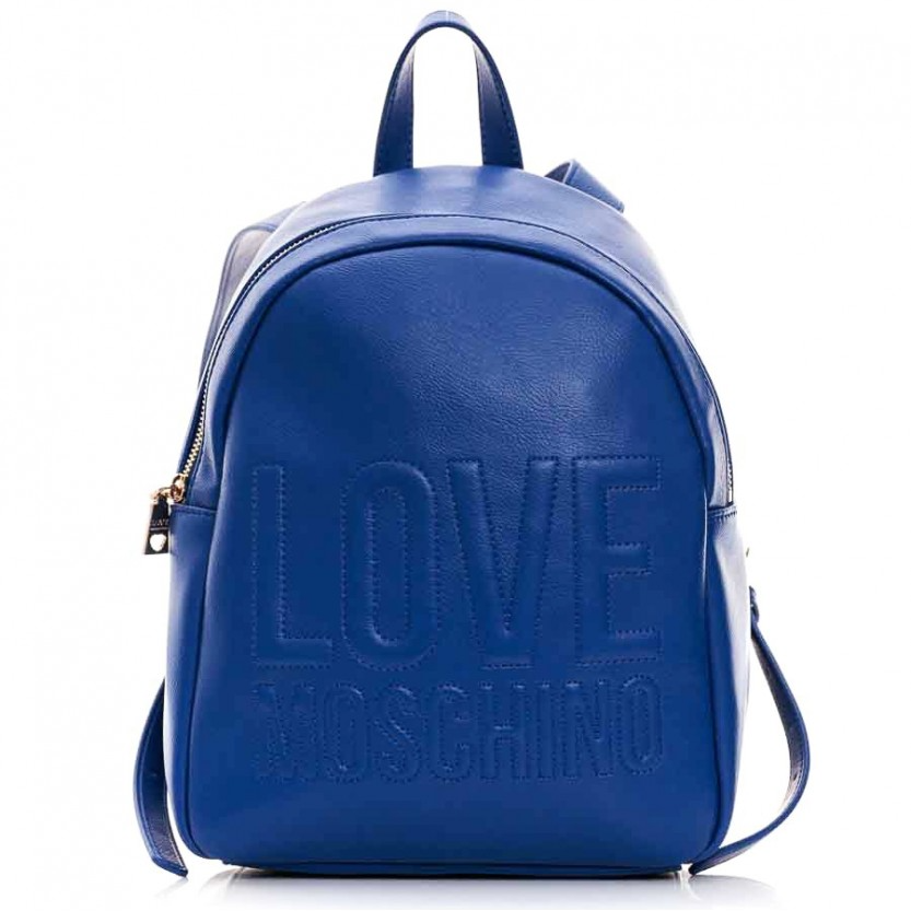 L.O.V.E M.O.S.C.H.I.N.O Backpack in Radiant Blue