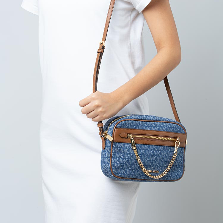 M.I.C.H.A.E.L  K.O.R.S  Jet Set Crossbody Bag with Zip/Chain