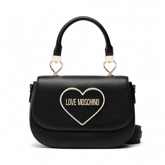 L.O.V.E M.O.S.C.H.I.N.O Shoulder/Crossbody Bag with Heart Plaque Clutch