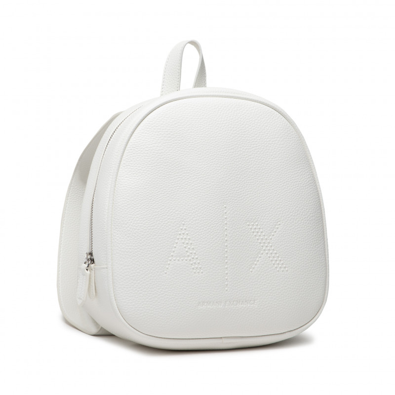 A.R.M.A.N.I E.X.C.H.A.N.G.E Backpack in Off White Color