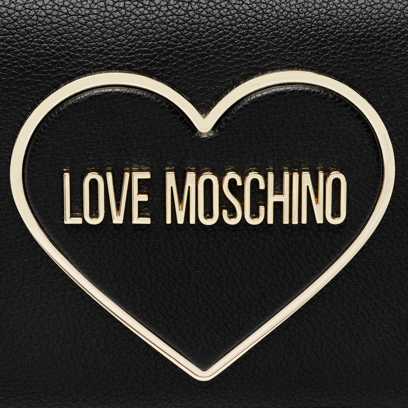 L.O.V.E M.O.S.C.H.I.N.O Shoulder/Crossbody Bag with Heart Plaque Clutch