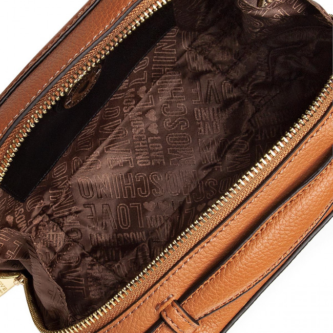 L.O.V.E  M.O.S.C.H.I.N.O  Tabac Single Compartment Crossbody Bag