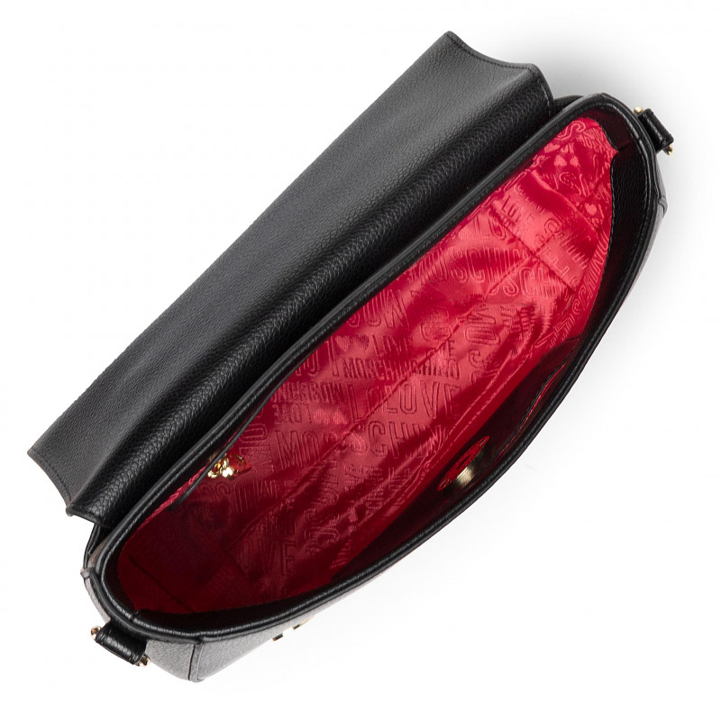 L.O.V.E M.O.S.C.H.I.N.O Shoulder/Crossbody Bag with Heart Plaque Clutch