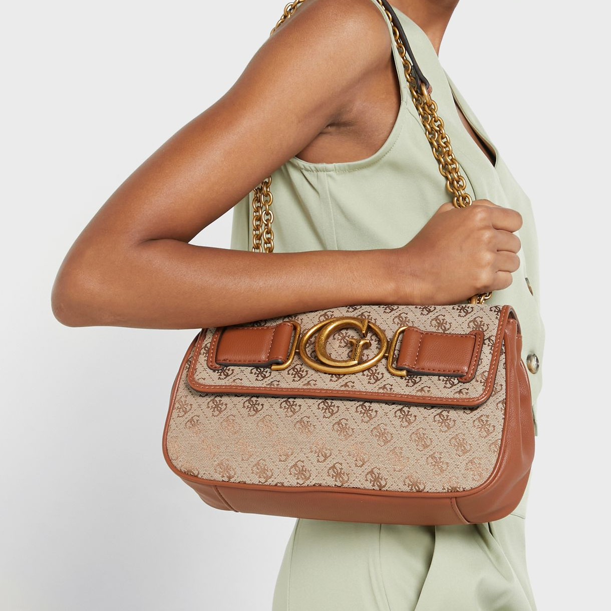 GUESS Aviana Small Convertible Flap Over Crossbody Bag