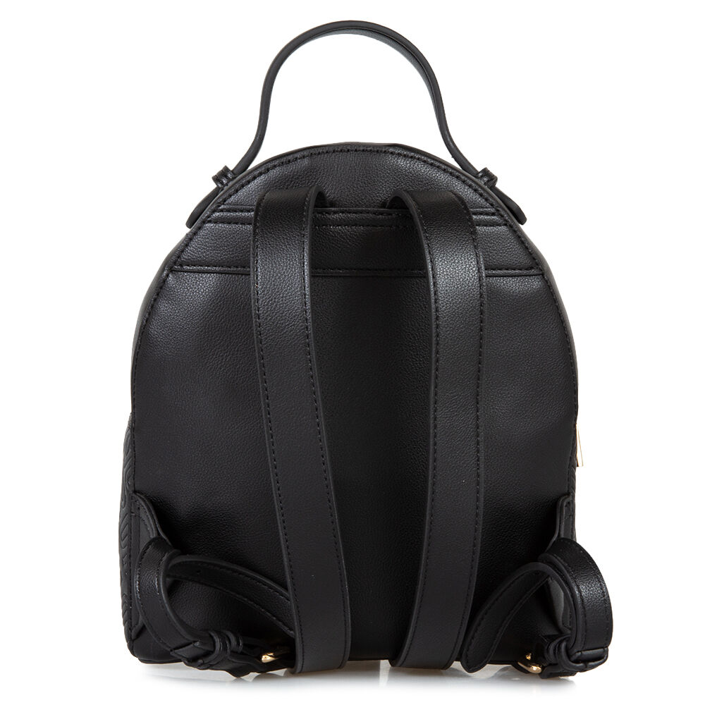 L.O.V.E M.O.S.C.H.I.N.O Engraved Logo Backpack Black