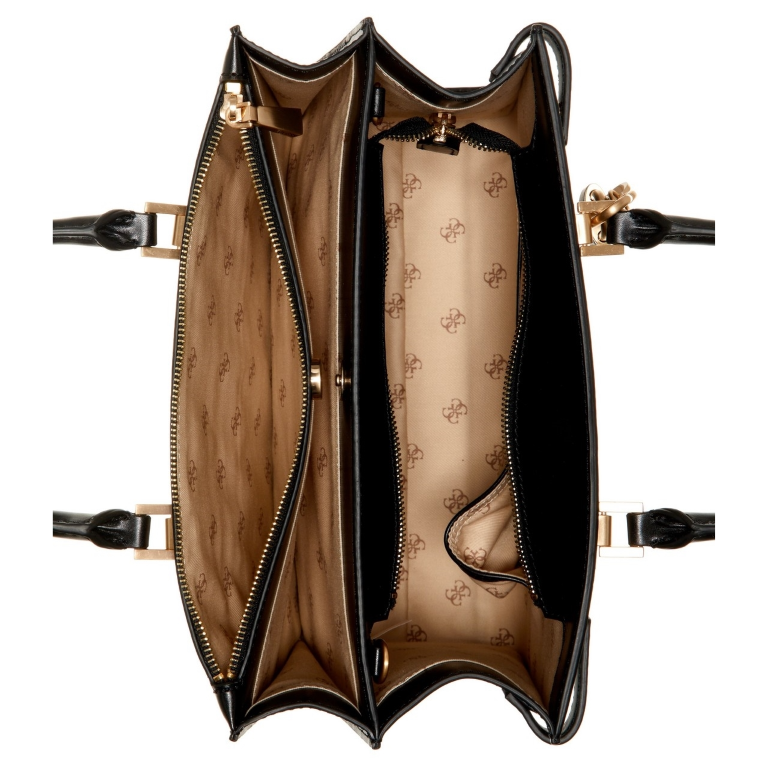 GUESS Atene Society Scholarship Satchel Handbag with Strap for Shoulder/Crossbody Wear