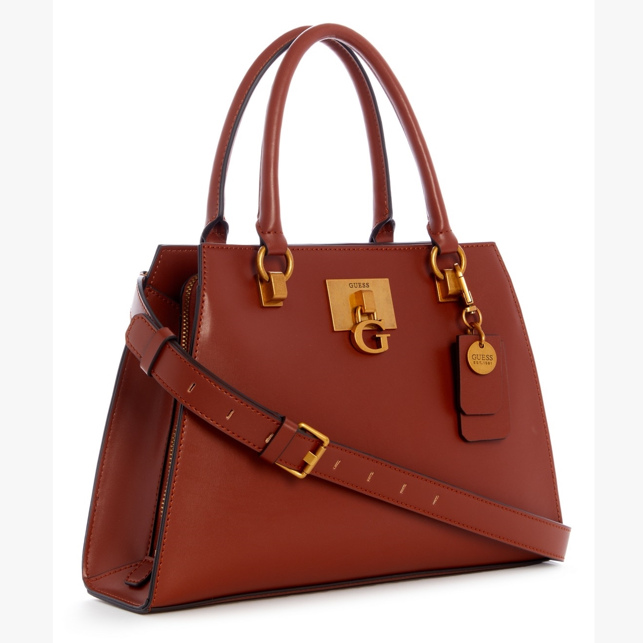 GUESS Stephi Girlfriend Satchel Bag for Shoulder/Crossbody Wear