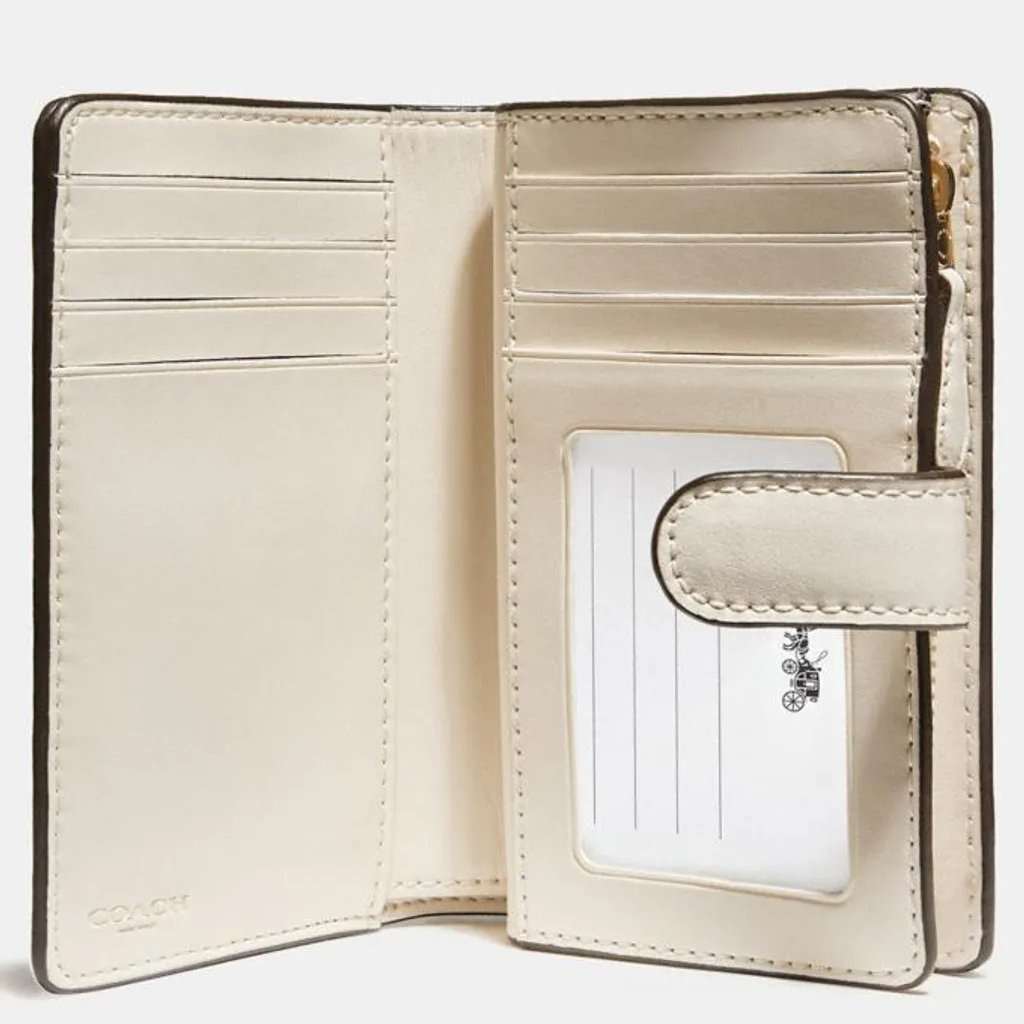 COACH Medium Bifold Corner Zip Wallet In Signature Canvas