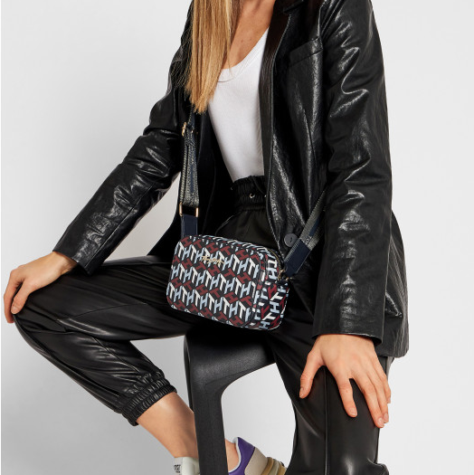 TOMMY HILFIGER Iconic Tommy Camera Bag Monogram for Crossbody Wear
