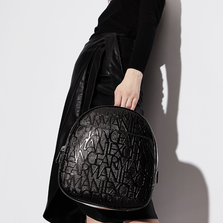 A.R.M.A.N.I E.X.C.H.A.N.G.E Brand Embossed Backpack