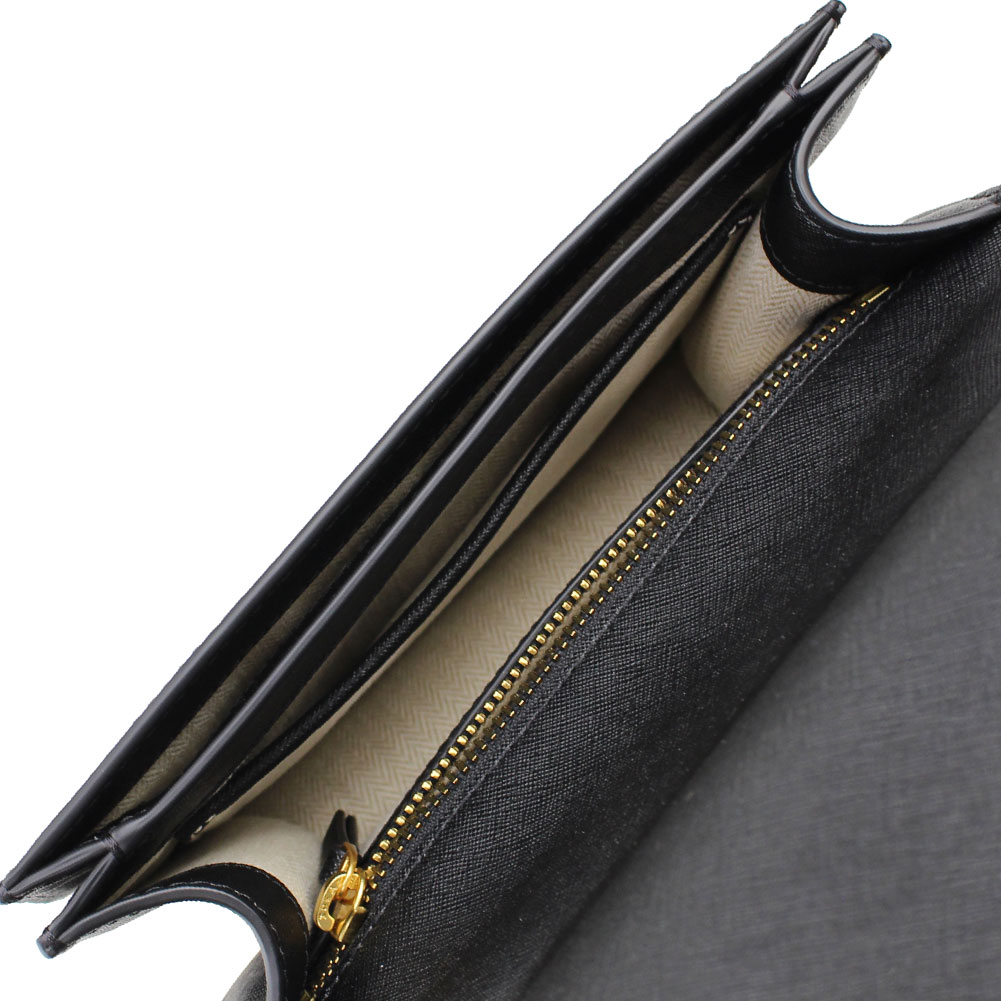 TORY BURCH 2 WAY Chain Plain Leather Elegant Bag with Strap for Shoulder/Crossbody Wear