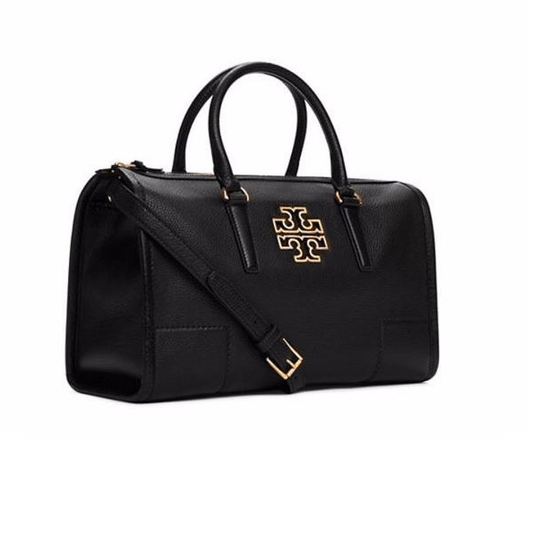 TORY BURCH Britten Satchel Handbag with Strap for Shoulder Wear