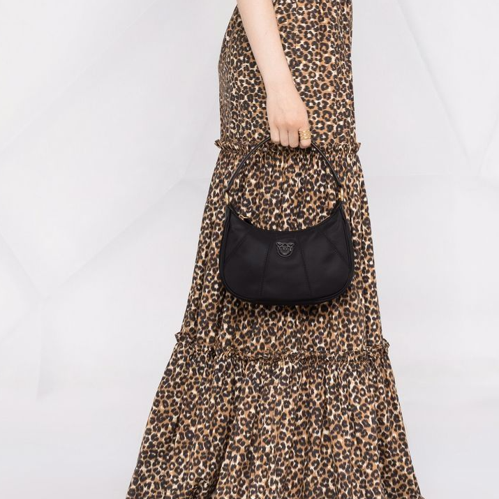 PINKO Love half-moon mini bag with Detachable Strap for Shoulder/Crossbody Wear