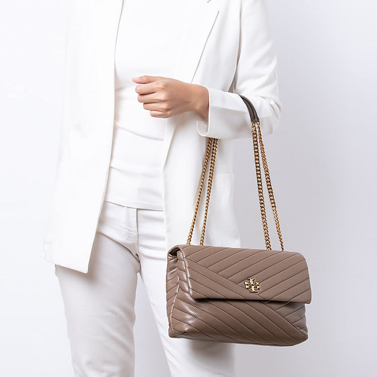 T.O.R.Y BURCH Kira Convertible Shoulder Bag with Strap for Shoulder/Crossbody Wear