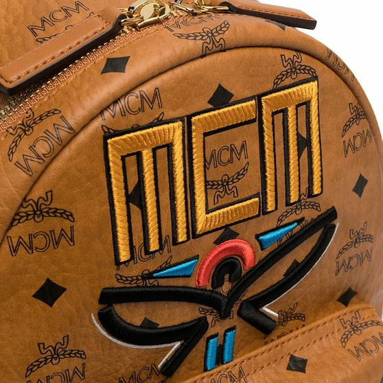 MCM WOMEN'S LOGO BACKPACK