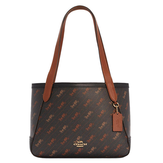 COACH Horse And Carriage Tote Bag With Horse And Carriage Dot Print