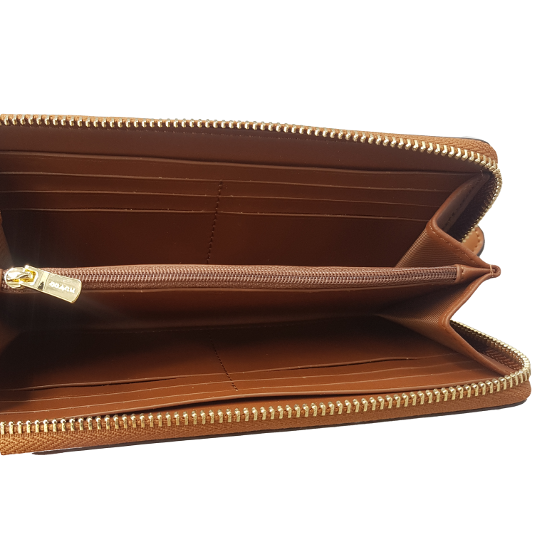 COACH Accordion Zip Wallet In Signature Canvas