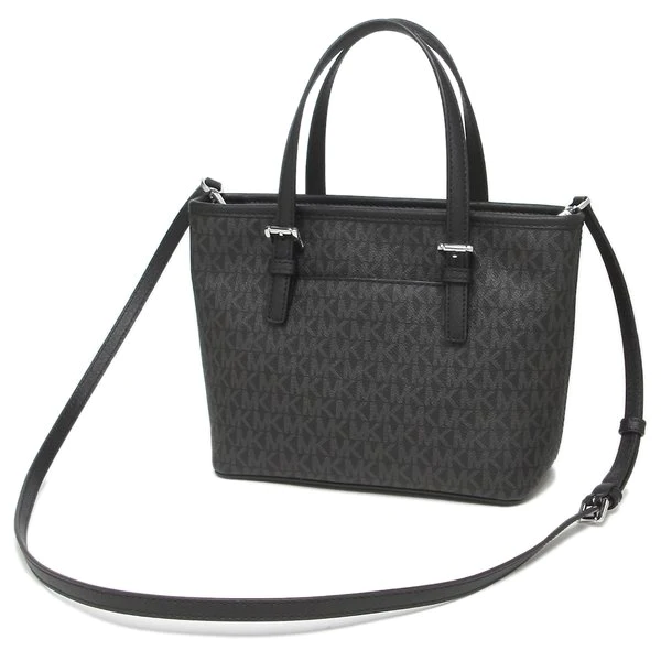 M.I.C.H.A.E.L K.O.R.S Jet Set Travel Extra-Small Logo Top-Zip Tote Bag for Shoulder/Crossbody Wear