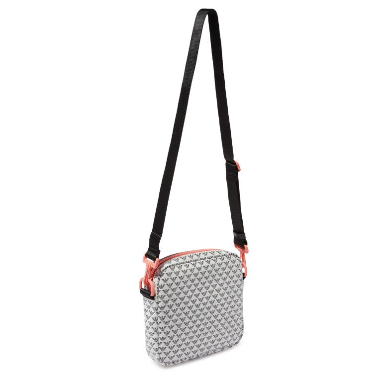 EMPORIO ARMANI KIDS EA Monogram Crossbody Canvas Bag