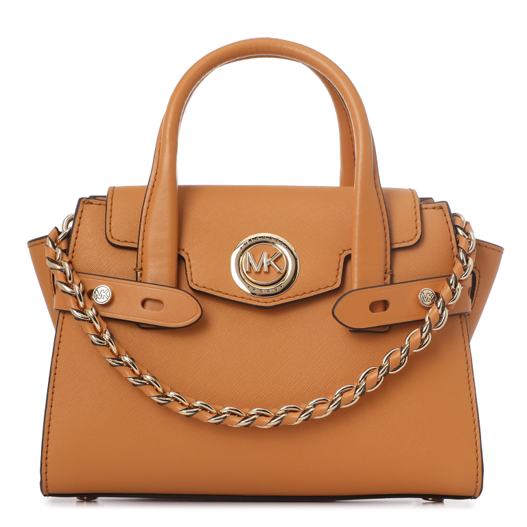 M.I.C.H.A.E.L K.O.R.S CARMEN FLAP BELTED Satchel/Messenger Bag with Strap for Shoulder/Crossbody Wear