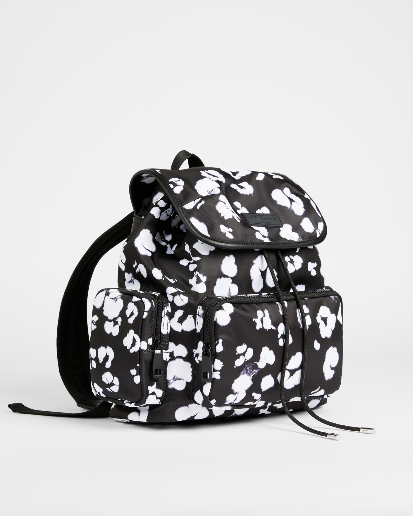 TED BAKER Shefa Nocturnal Animal Nylon Backpack in Black