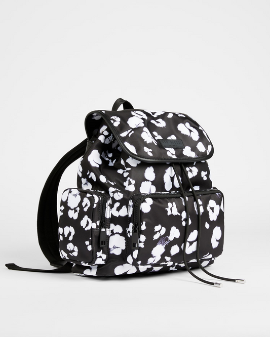 TED BAKER Shefa Nocturnal Animal Nylon Backpack in Black