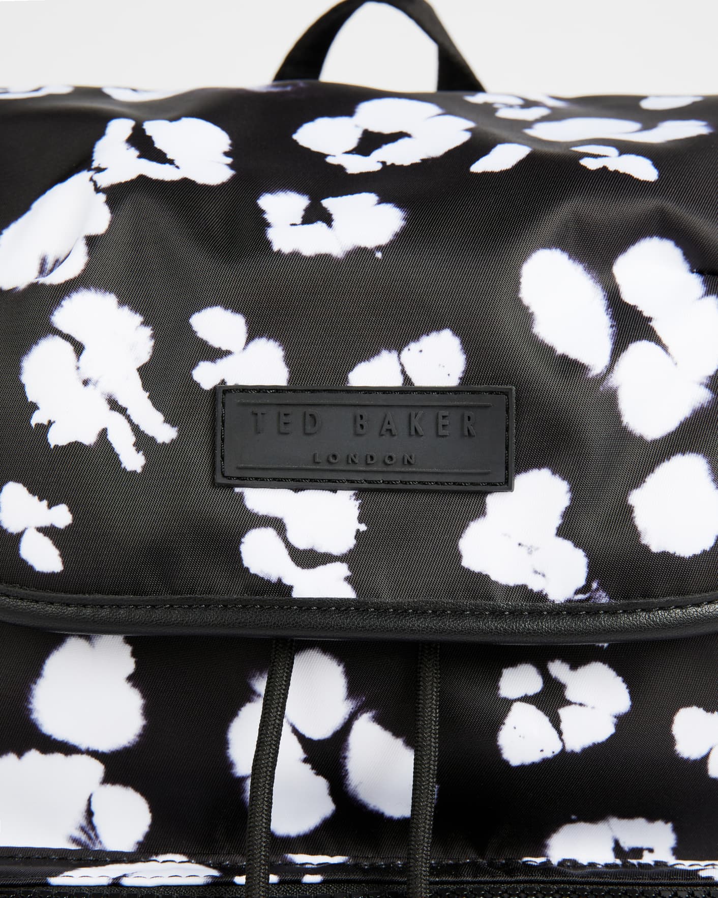 TED BAKER Shefa Nocturnal Animal Nylon Backpack in Black